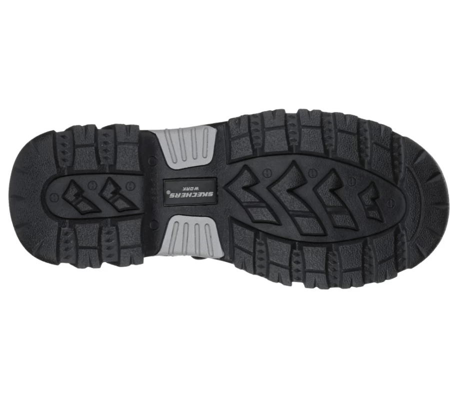 SKECHERS Men's Black Burgin Work Shoes - Tarlac St Style