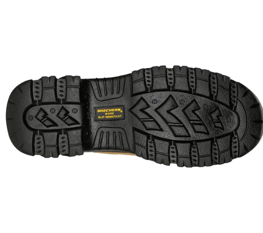 SKECHERS Men's Burgin - Ablest Composite Toe Work Boot in Wheat