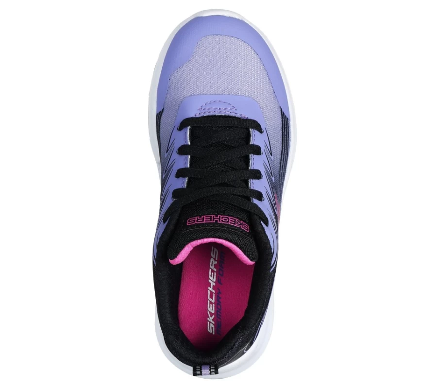 SKECHERS Kids' Razor Grip - Rejoice Racer Sneakers in Purple & Black