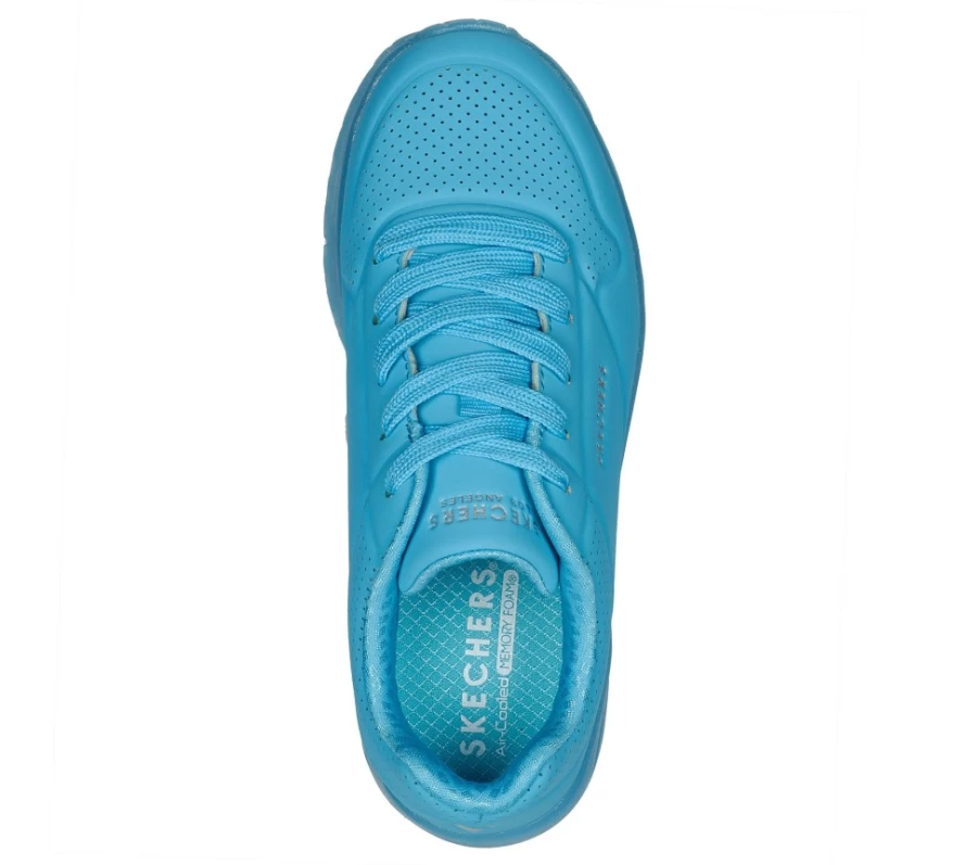 SKECHERS Kids' Uno Ice Sneakers in Aqua | Lightweight Comfortable Shoes for Boys & Girls