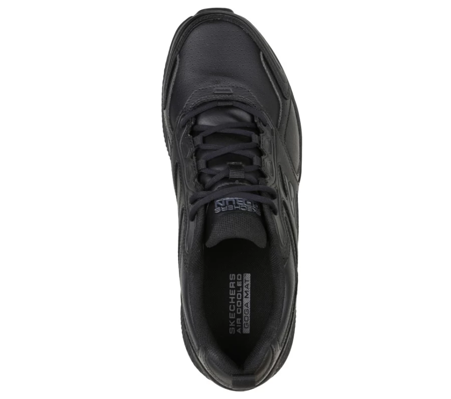 SKECHERS Men's Go Run Consistent - Up Time Running Shoes in Black