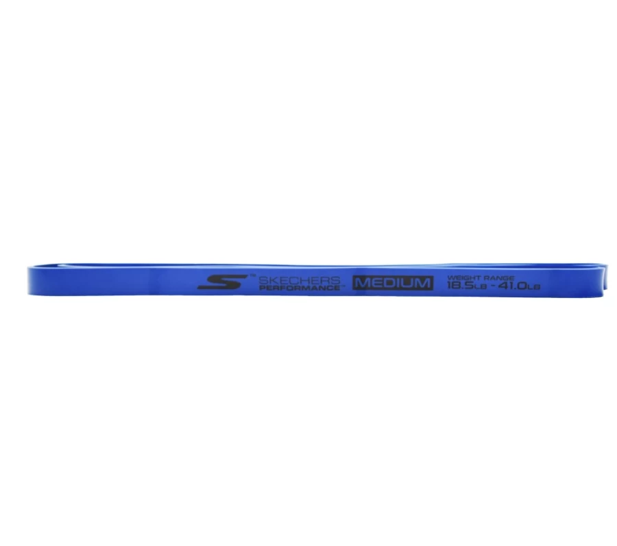 SKECHERS Men's Blue Fitness Powerband Medium Resistance Band for Workouts