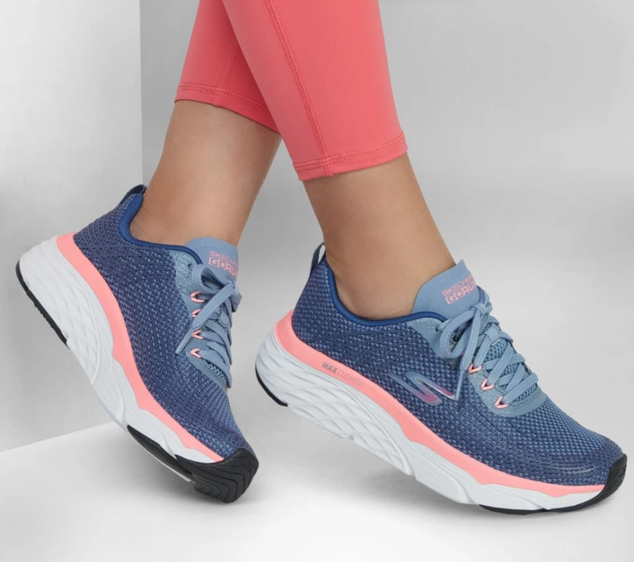 SKECHERS Women's Max Cushioning Elite Running Shoes - Purple & Pink Comfort Sneakers