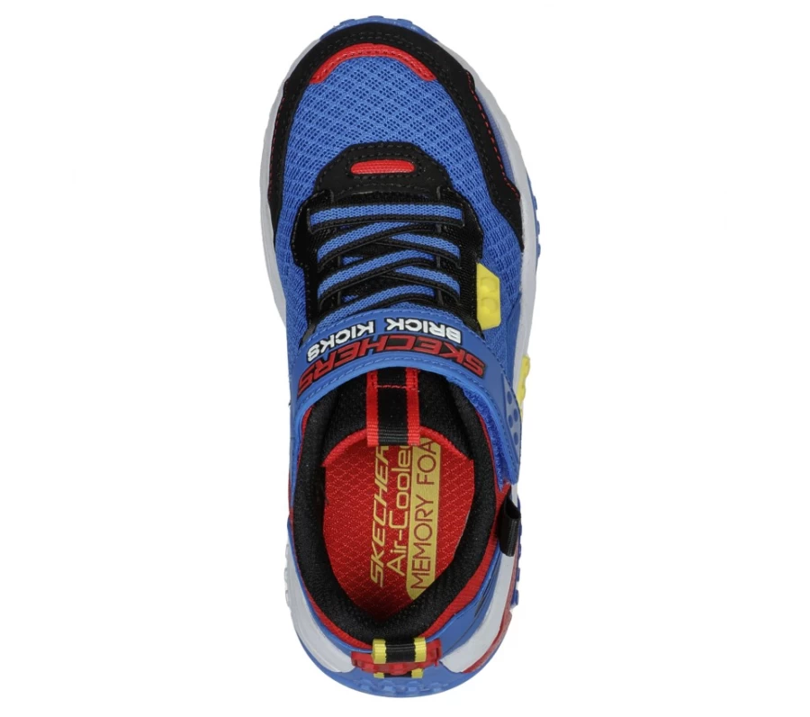 SKECHERS Kids' Brick Kicks 2.0 Sneakers - Blue & Multi-Color Athletic Shoes for Children