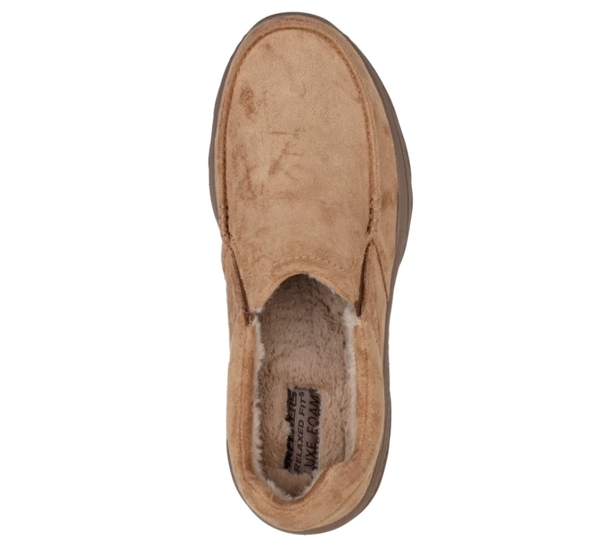 SKECHERS Men's Creston - Garvis Relaxed Fit Sneakers in Tan