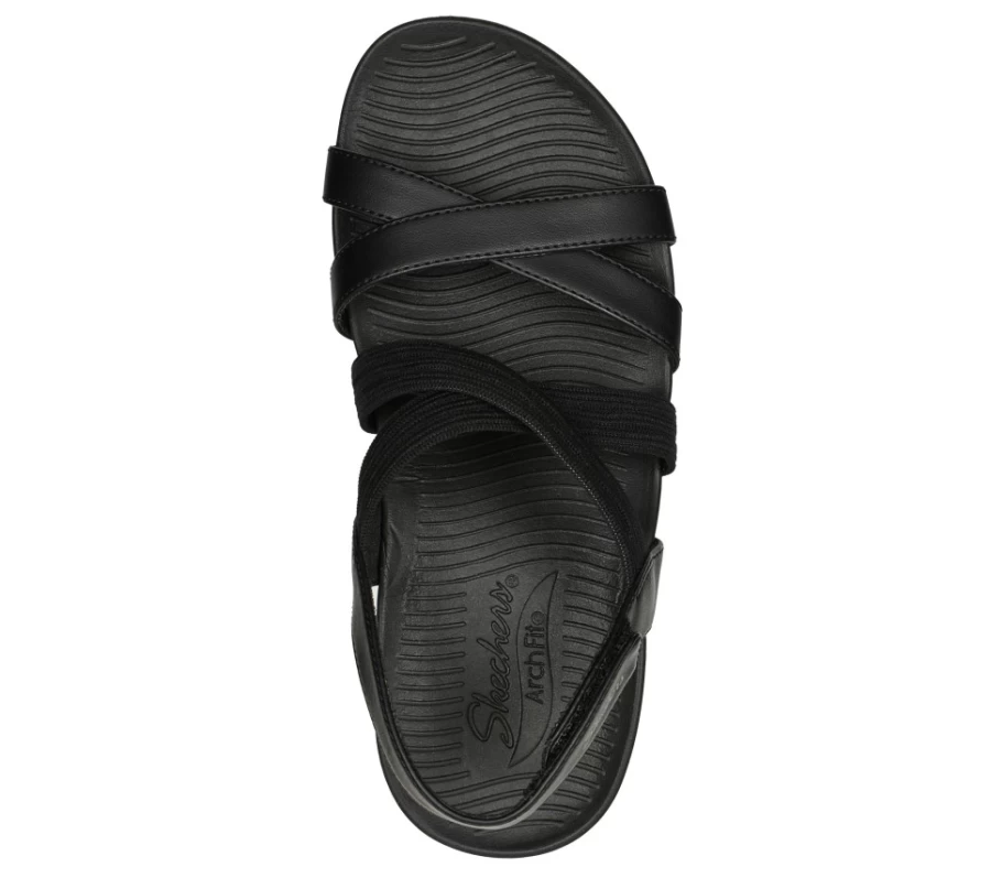 SKECHERS Women's Arch Fit Sunshine - Luxe Lady Sneakers in Black