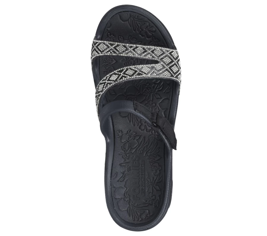 SKECHERS Women's Arch Fit Ascend Foamies Sneakers in Black - Show Stopper Comfort & Style
