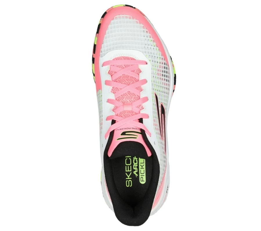 SKECHERS Men's Viper Court Pro Pickleball Shoes in White / Multi - Performance Court Sneakers for Pickleball Players