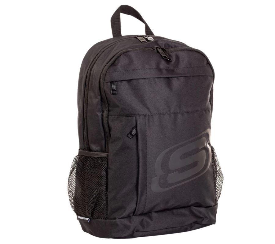 SKECHERS Men's Central II Backpack - Durable Black Daypack for Work & Travel