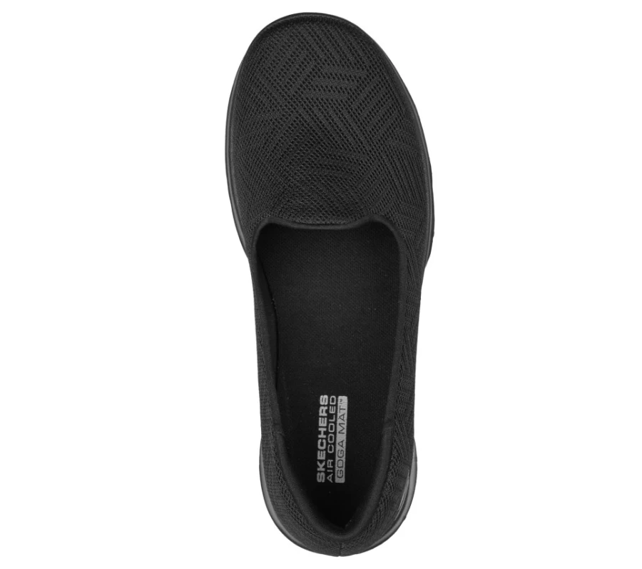 SKECHERS Women's Go Walk Lite - Sweet Gal Slip-On Walking Shoes in Black