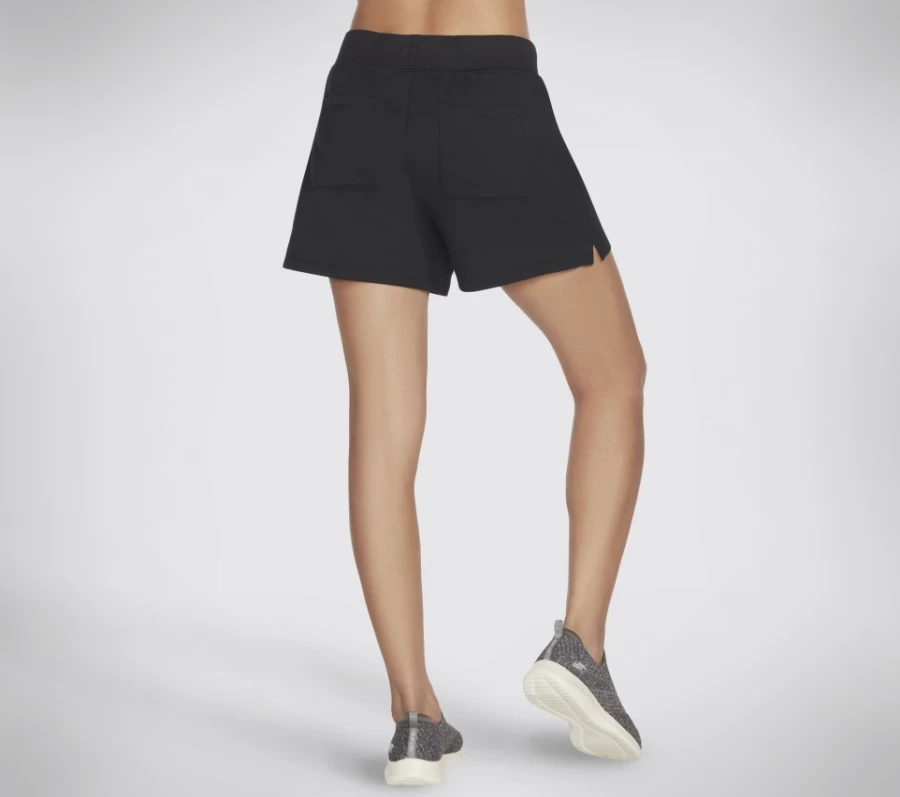 SKECHERS Women's Getaway Shorts - Comfortable Black Casual Shorts for Women