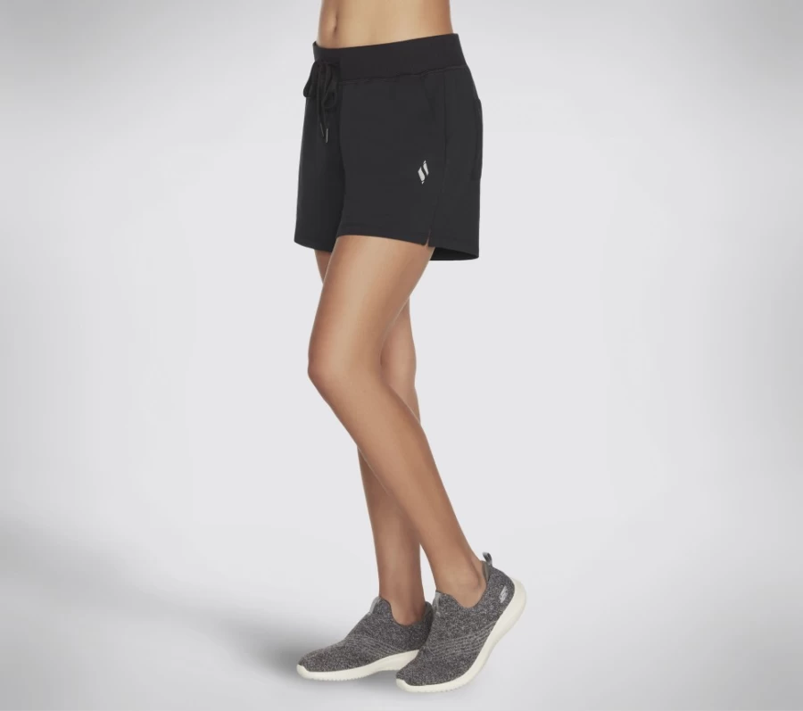 SKECHERS Women's Getaway Shorts - Comfortable Black Casual Shorts for Women