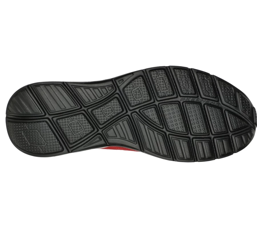 SKECHERS Men's Equalizer 5.0 Relaxed Fit Sneakers in Red/Black - New Interval Walking Shoes