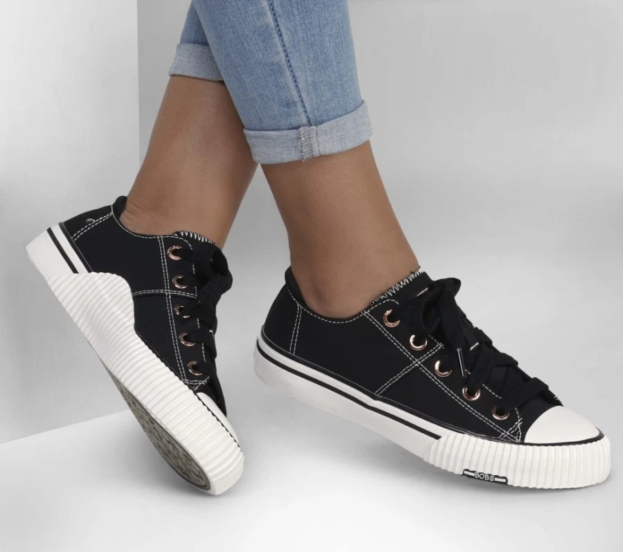 SKECHERS Women's Arch Fit Utopia - Black Arching Star Sneakers