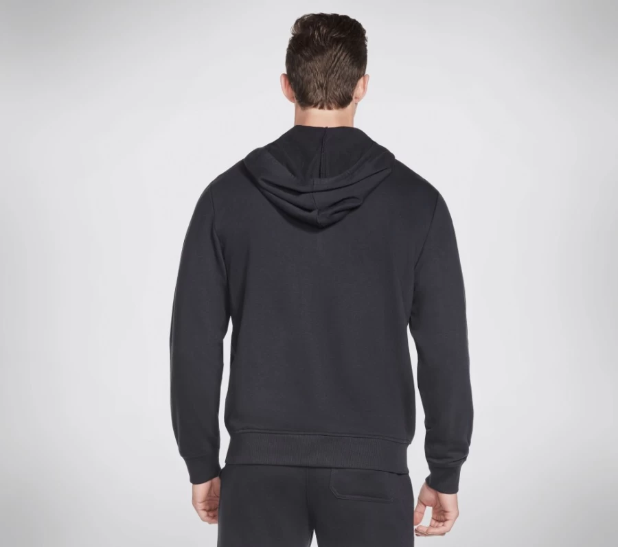 SKECHERS Men's Black Go Walk Everywhere Hoodie - Lightweight Comfortable Pullover for Walking