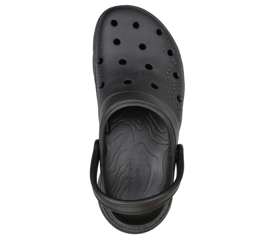 SKECHERS Men's Valiant Arch Fit Foamies Slip-On Sneakers in Black