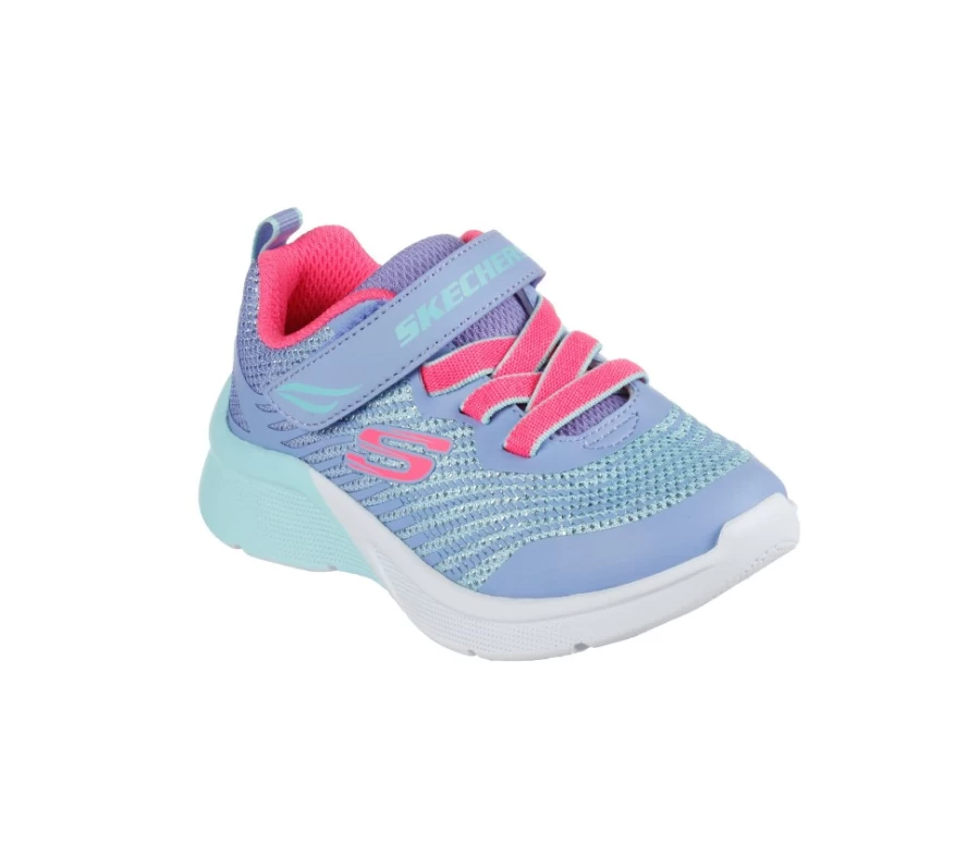 SKECHERS Kids' Rejoice Racer Sneakers in Lavender & Multi Colors | Microspec Style
