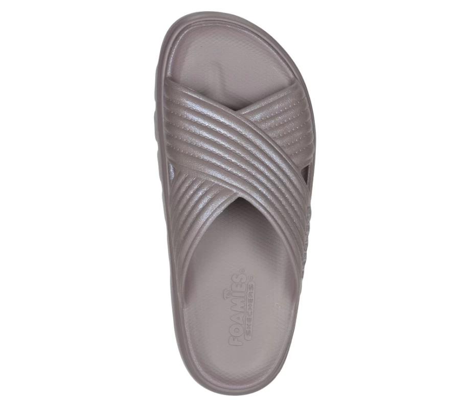 SKECHERS Women's Foamies Top Level - Vibe Check Sneakers in Mauve