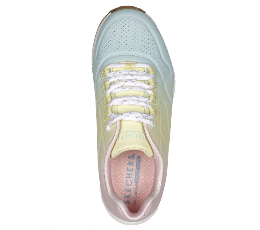 SKECHERS Kids Uno Gen1 - Spectrum Air Sneakers in White/Multi Color