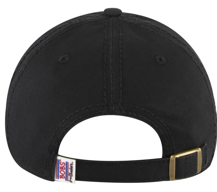 SKECHERS Women's Black Rhinestone Embellished Paw Print Hat