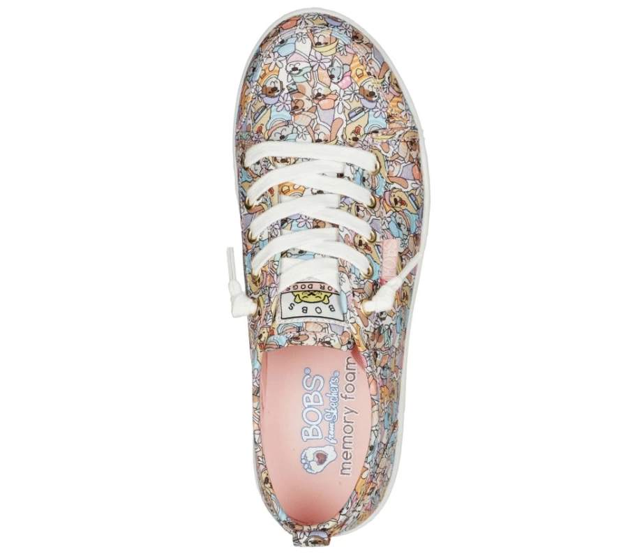 SKECHERS Women's Bobs B Cute - Pup Freshness Sneakers in Multi Color