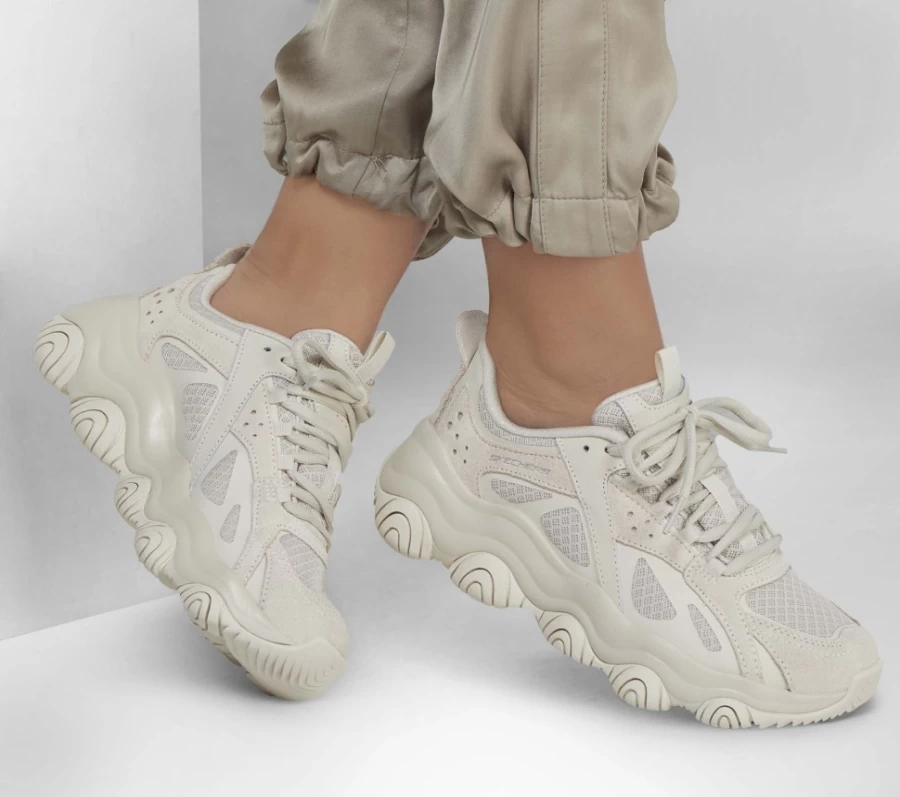 SKECHERS Women's Rover X - Bold Remix Sneakers in Off White | Lightweight Comfort Walking Shoes
