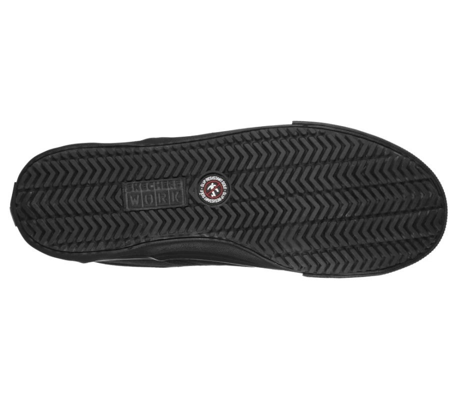 SKECHERS Men's Black Work Shoes - Delvee Bitalo Sr