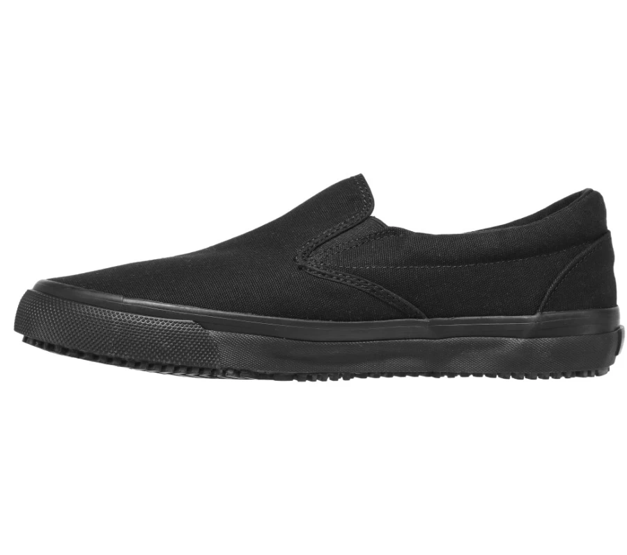 SKECHERS Men's Black Work Shoes - Delvee Bitalo Sr