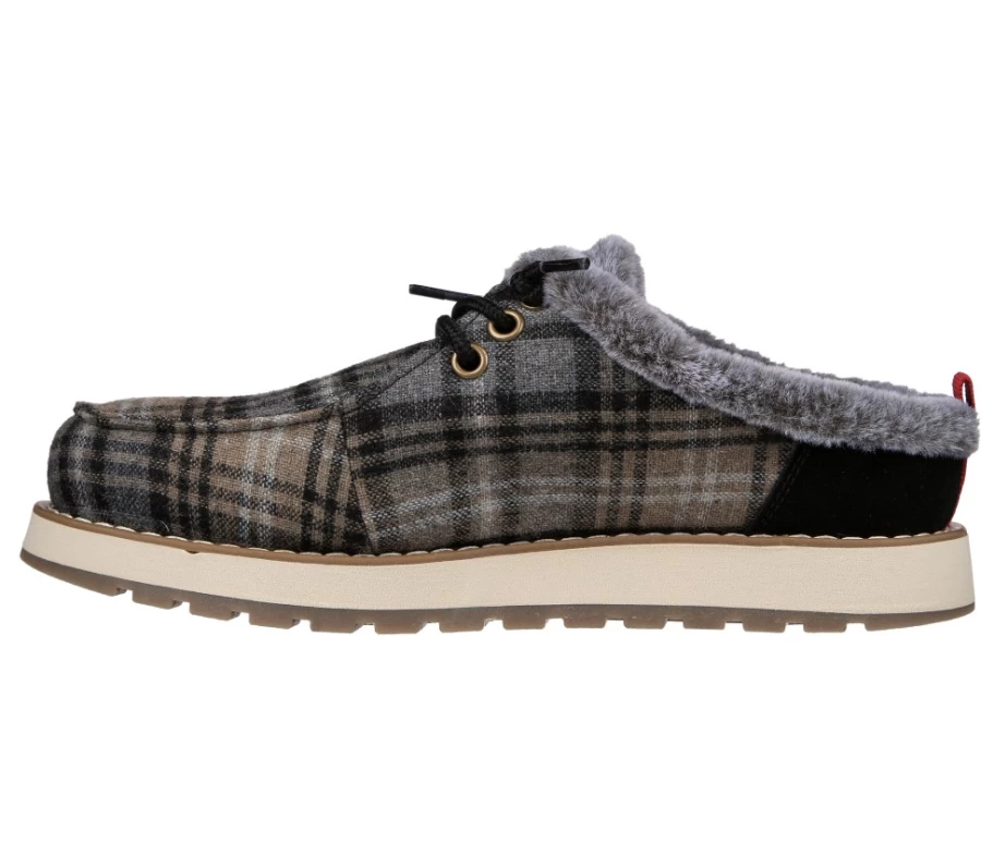 SKECHERS Women's Plaidriffic Sneakers in Charcoal - Bobs Keepsakes Collection