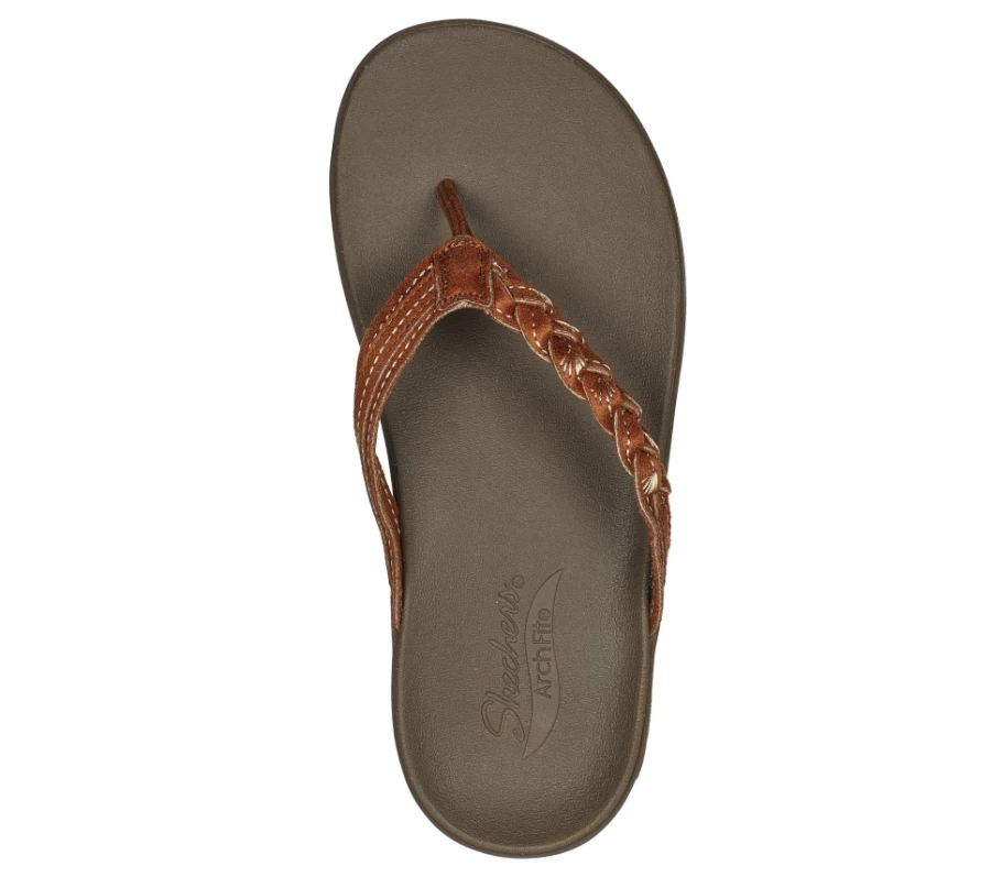 SKECHERS Women's Arch Fit Maui - Beach Bound Sneakers in Luggage
