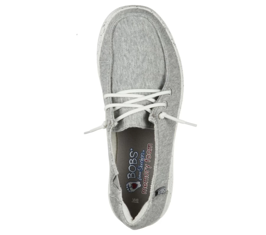 SKECHERS Women's Bobs Skipper - Gray Beach Camp Slip-On Sneakers