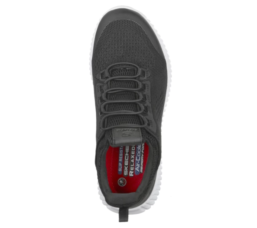 SKECHERS Women's Cessnock Carrboro Sr Relaxed Fit Sneakers in Black & White