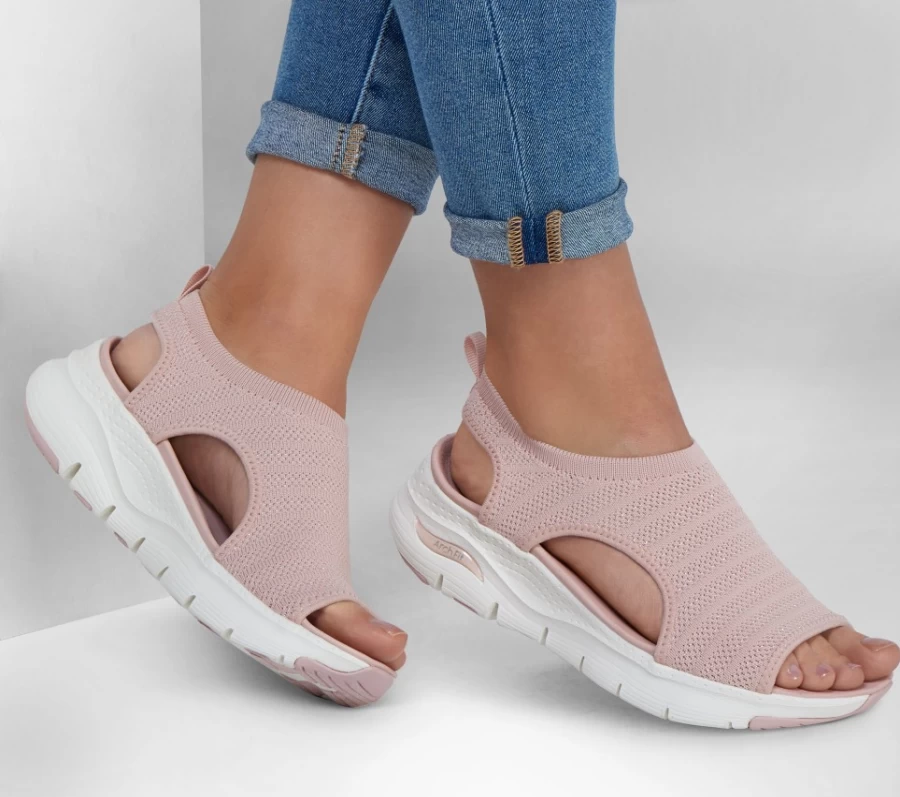 SKECHERS Women's Arch Fit - Darling Days Sneakers in Blush Pink
