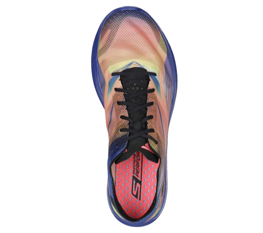 SKECHERS Men's Go Run Speed Freek - Intense Running Shoes in Black / Multi