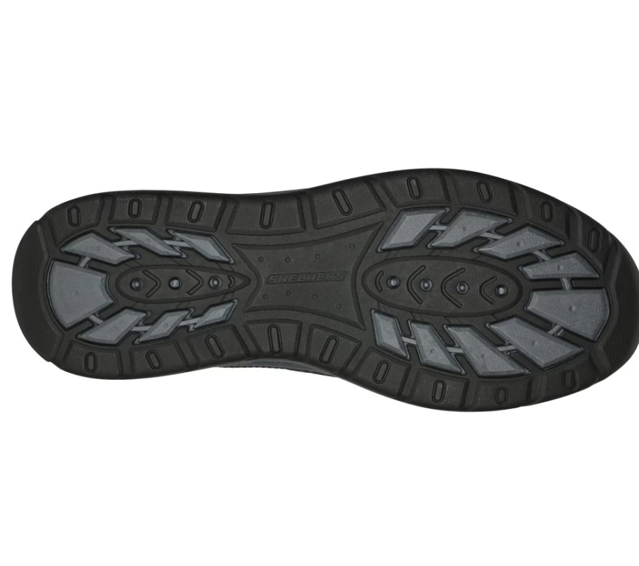 SKECHERS Men's Cohagen Relaxed Fit Knit Walking Shoes - Black