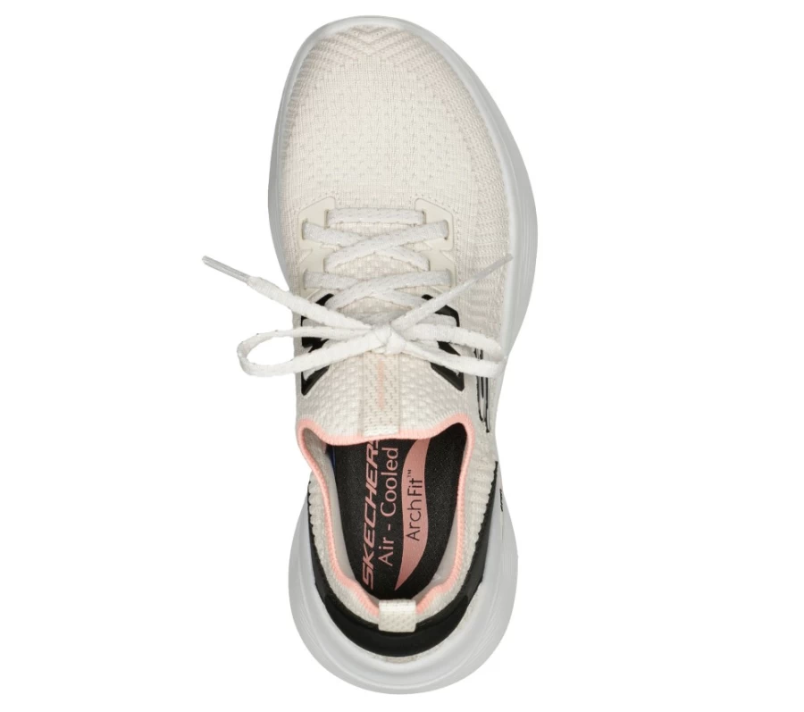 SKECHERS Women's Arch Fit Infinity Sneakers in Natural/Black - Comfortable Walking Shoes