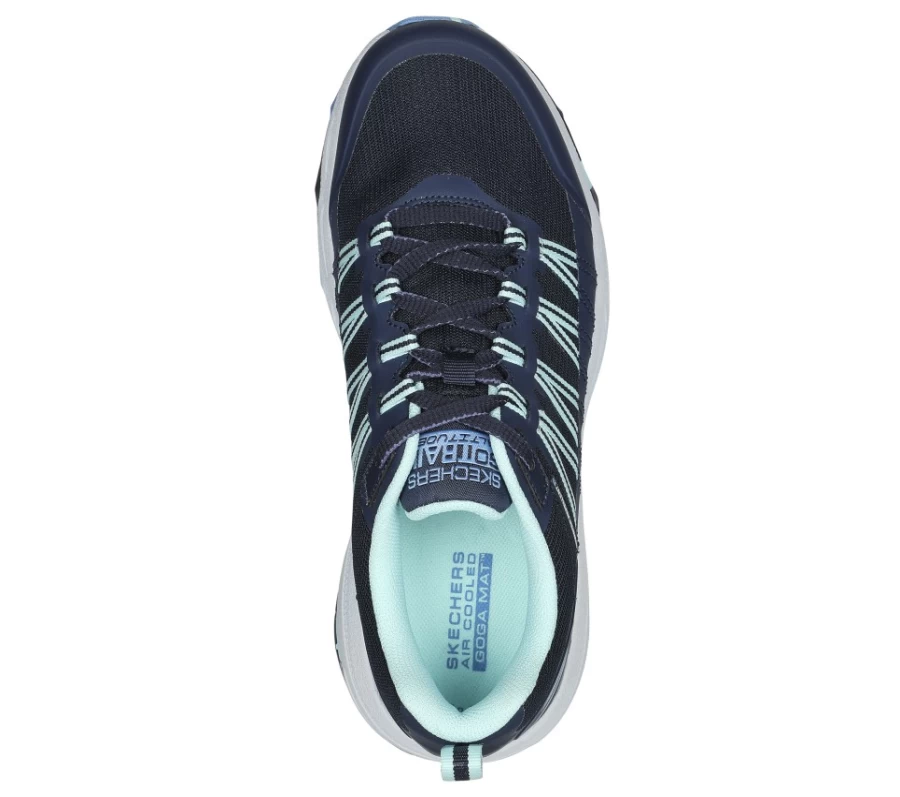 SKECHERS Women's Go Run Trail Altitude - Reaction Running Shoes in Navy/Aqua