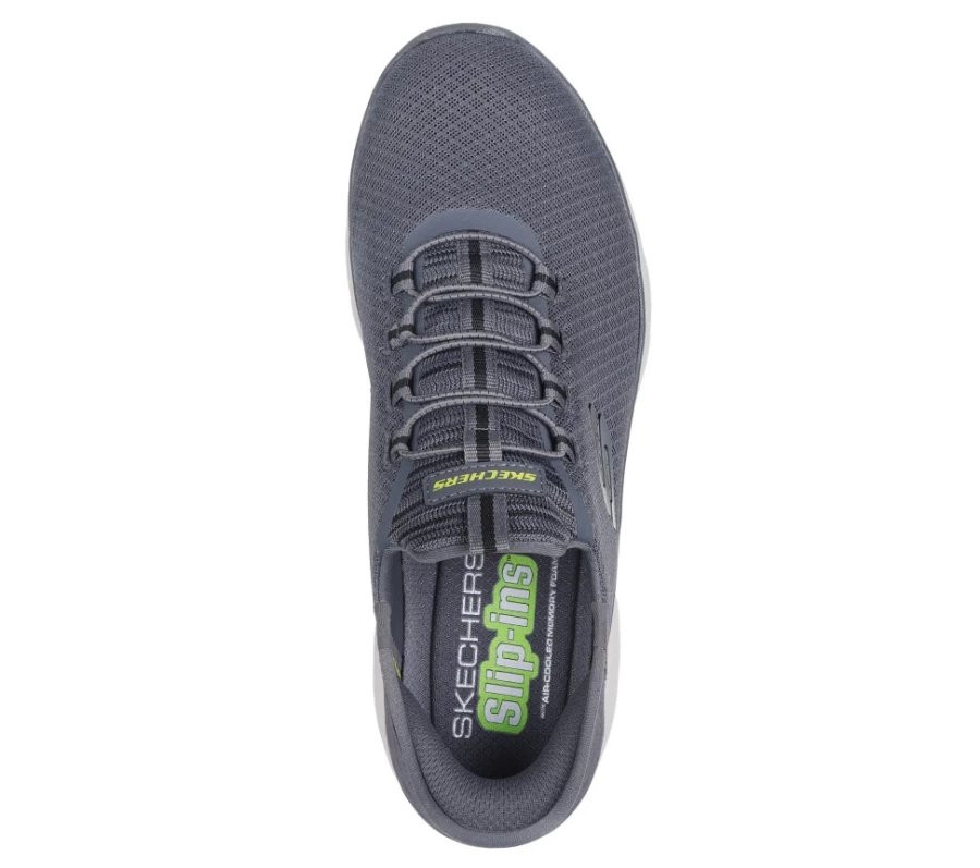 SKECHERS Men's Slip-Ins Summits High Range Sneakers in Charcoal