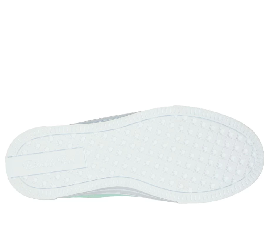 SKECHERS Kids Twinkle Toes Twinkle Sparks - Light Blue Multi Wing Charm Sneakers