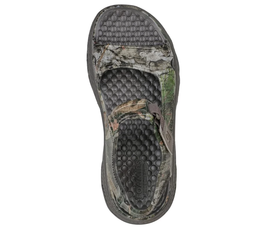 SKECHERS Men's Creston Ultra Grass Roots Foamies Sneakers in Khaki