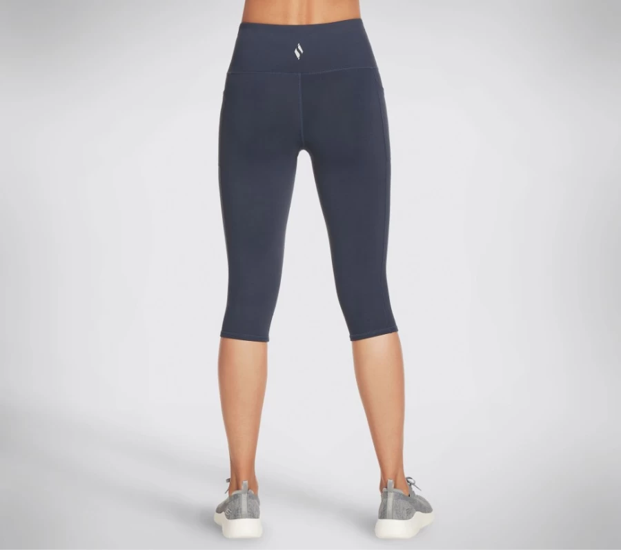 SKECHERS Women's Go Walk Capri Pants in Navy - Comfortable Walking Apparel