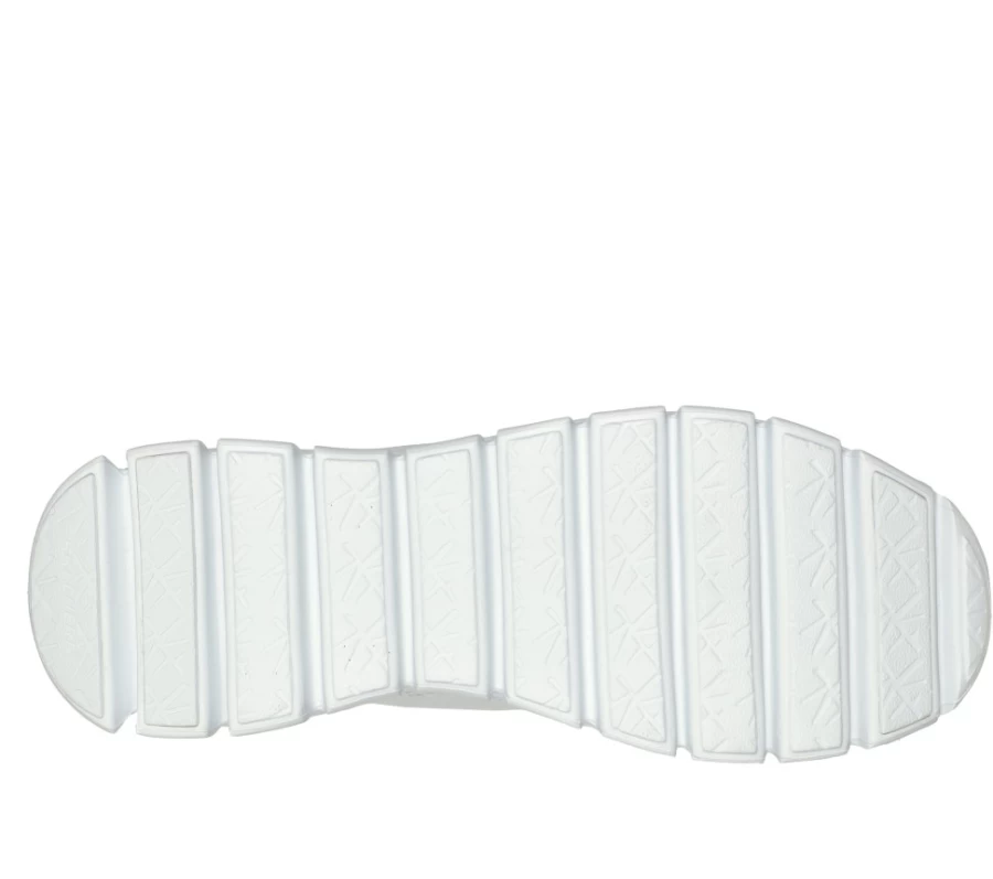 SKECHERS Men's White Glide-Step Fasten-Up Sneakers