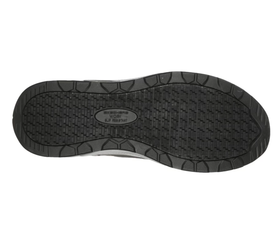 SKECHERS Men's Work Relaxed Fit Max Stout Alloy Toe Safety Shoes - Black
