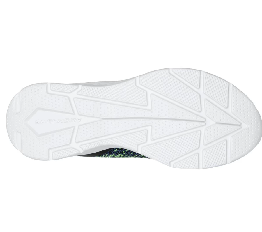 SKECHERS Kids Microspec II - Tromson Sneakers in Black & Lime