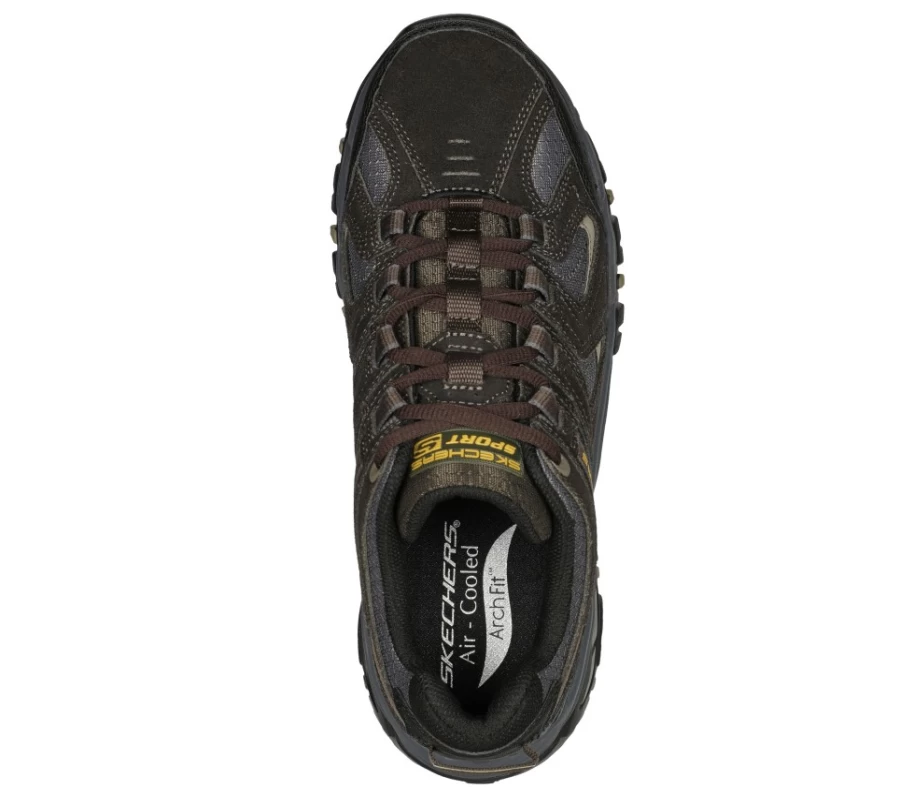 SKECHERS Men's Arch Fit Energy Sneakers in Brown/Black - Saint Rock Style