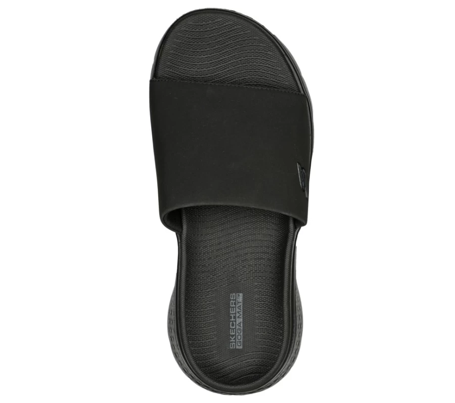 SKECHERS Men's Go Walk Flex Omura Sandals - Black | Lightweight Comfortable Walking Shoes