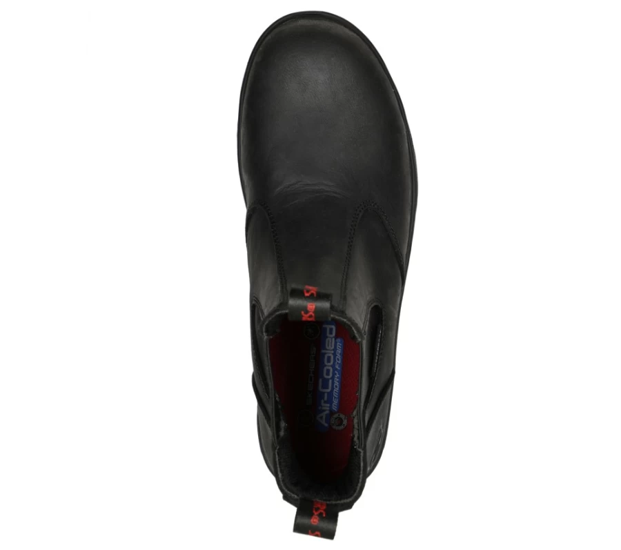 SKECHERS Men's Black Sorrin Work Shoes - Vicksburk Style
