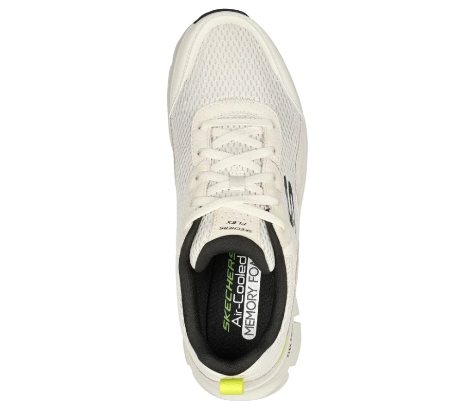 SKECHERS Men's Flex Comfort - Drinn Sneakers in Off White | Lightweight Walking Shoes