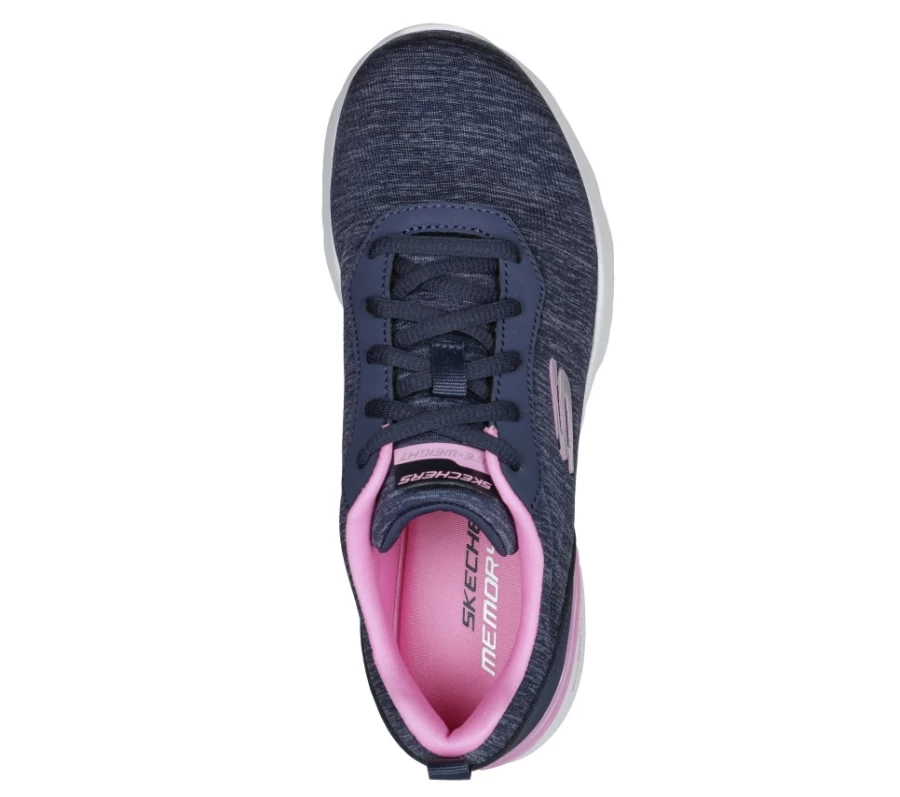 SKECHERS Women's Skech-Air Dynamight Sneakers in Navy & Pink - Pure Serene Comfort