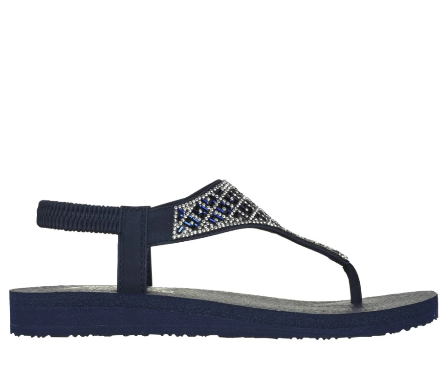 SKECHERS Women's Navy Meditation Sweet Rock Comfortable Walking Shoes